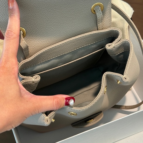 POLENE Number One Mini - Taupe Backpack - Picture 3 of 11